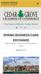 Mobile Screenshot of cedargrovechamber.com